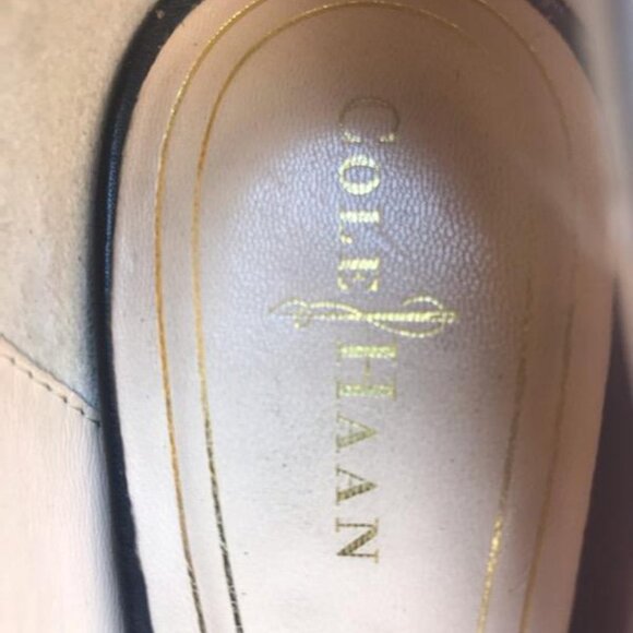 COLE HAAN - NIKE AIR Black Leather Heels/Pumps size 8C - Picture 6 of 10
